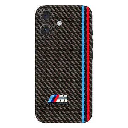 Apple iPhone Skins (All Models) - BM Carbon Fiber Feels - 3D Embossed Finish (L-38) iPhone 16 Plus