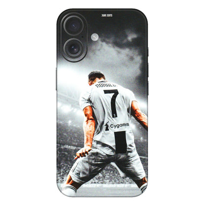 Apple iPhone Skins (All Models) - Ronaldo CR7 Crazy - 3D Embossed Finish (L-44) iPhone 16 Plus