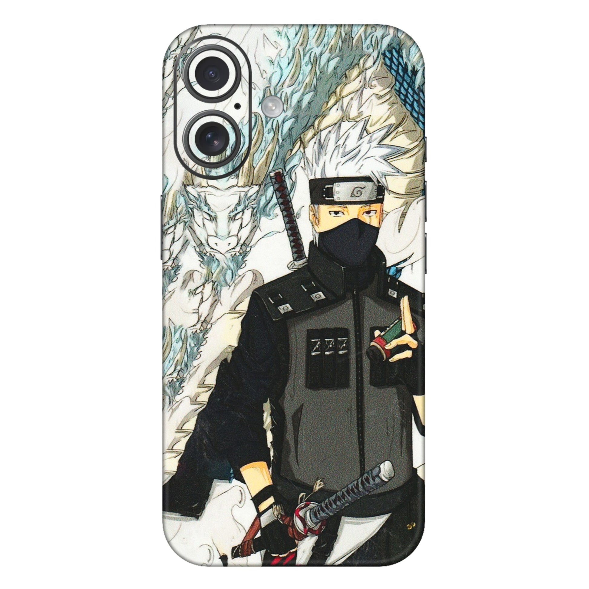 Apple iPhone Skins (All Models) - Kakashi Hatake Naruto Anime - 3D Embossed Finish (L-46) iPhone 16 Plus