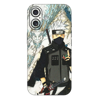 Apple iPhone Skins (All Models) - Kakashi Hatake Naruto Anime - 3D Embossed Finish (L-46) iPhone 16 Plus