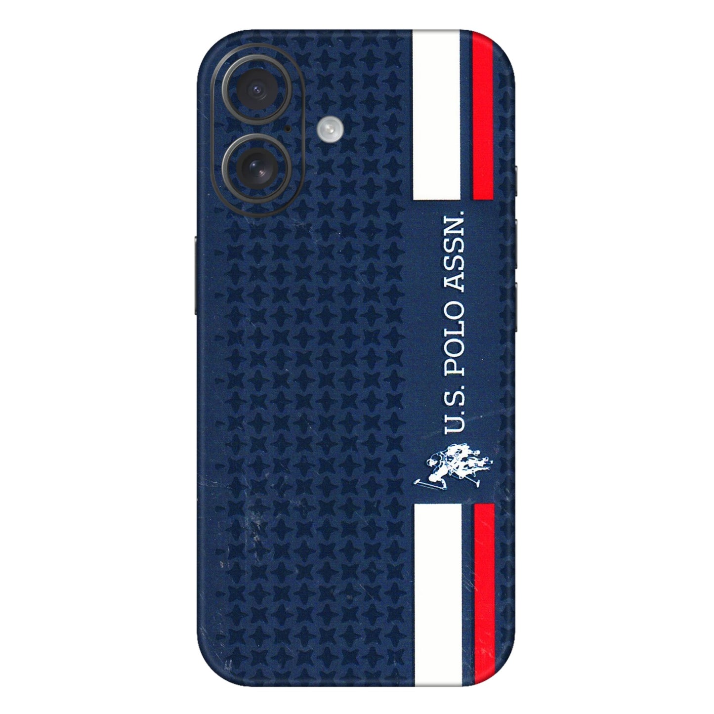 Apple iPhone Skins (All Models) - US POLO Designer Brand - 3D Embossed Finish (L-65) iPhone 16 Plus