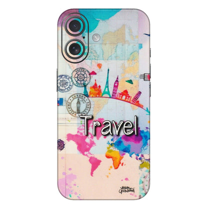 Apple iPhone Skins (All Models) - Travel The Wonders - Matte Finish (M-108) iPhone 16 Plus