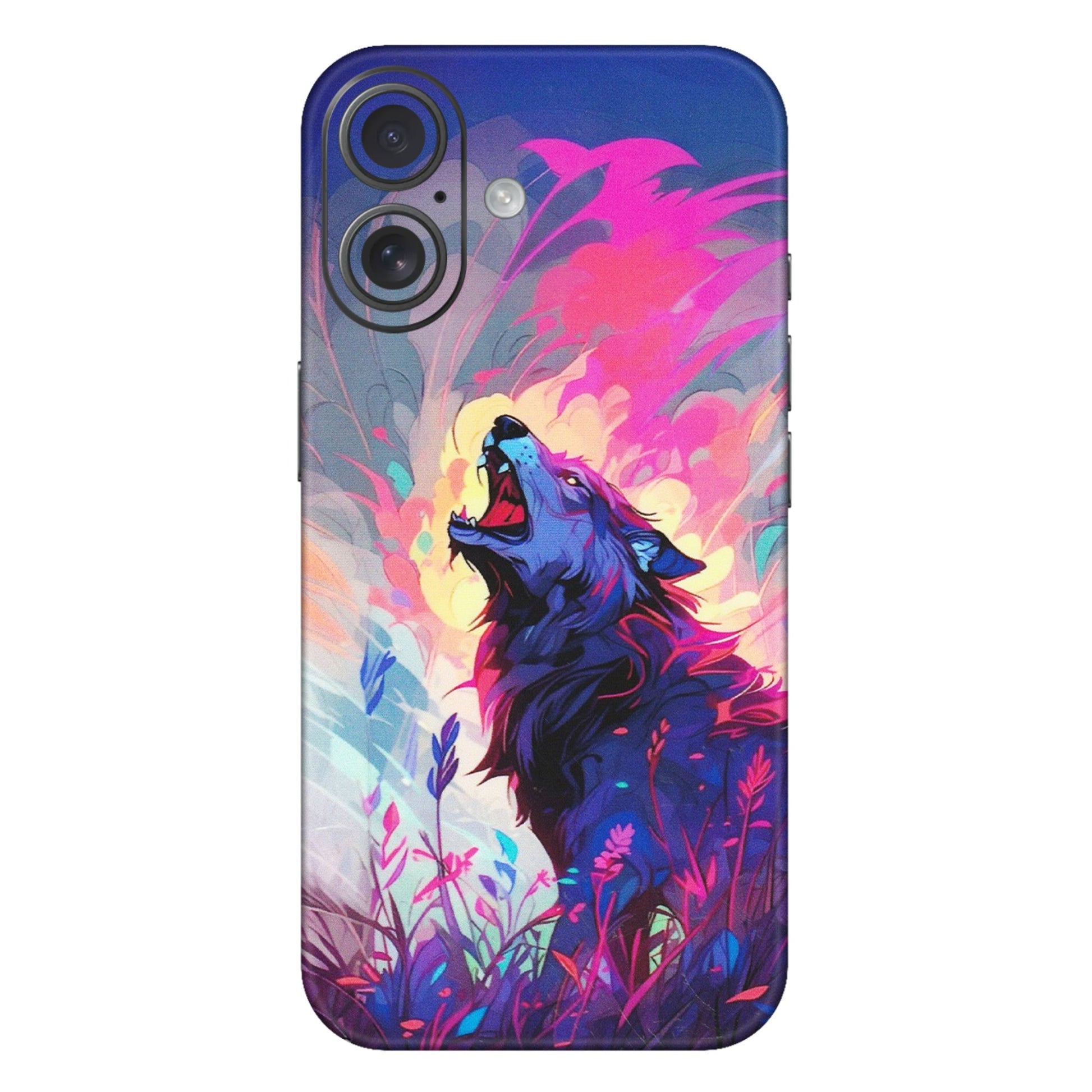 Apple iPhone Skins (All Models) - New Wild Wolf Abstract - Matte Finish (M-125) iPhone 16 Plus