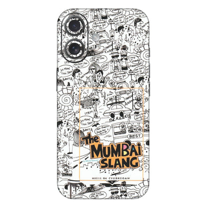 Apple iPhone Skins (All Models) - The Mumbai Slang - Matte Finish (M-142) iPhone 16 Plus