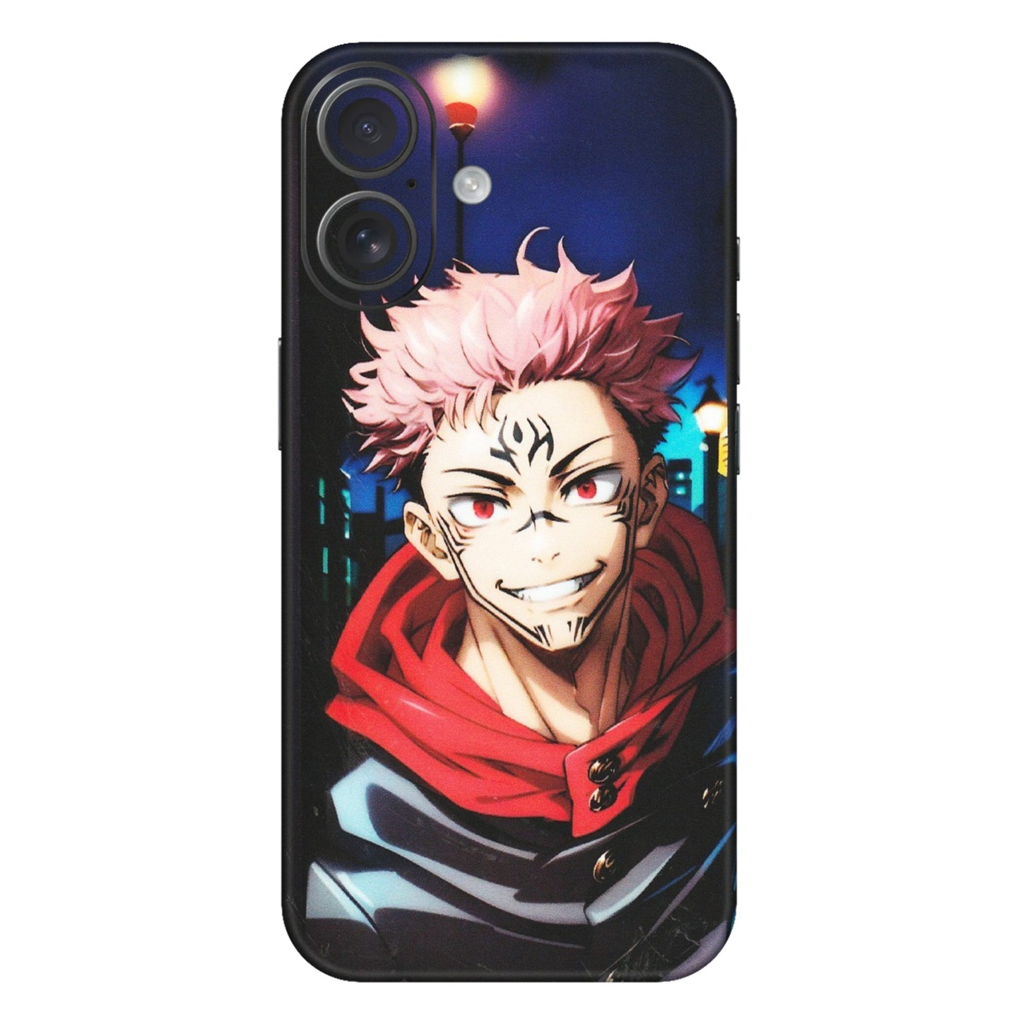 Apple iPhone Skins (All Models) - Yuji Itadori Funny Face Anime - Matte Finish (M-152) iPhone 16 Plus