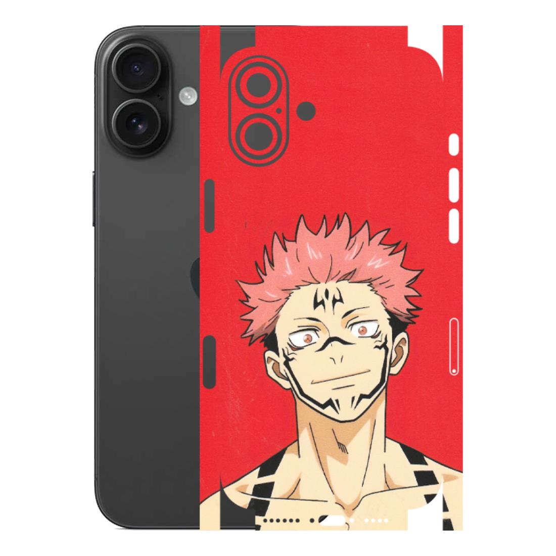 Apple iPhone Skins (All Models) - Ryomen Sukuna Fun Anime - Matte Finish (M-153) iPhone 16 Plus