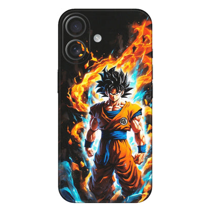 Apple iPhone Skins (All Models) - Goku Transformation Anime - Matte Finish (M-159) iPhone 16 Plus