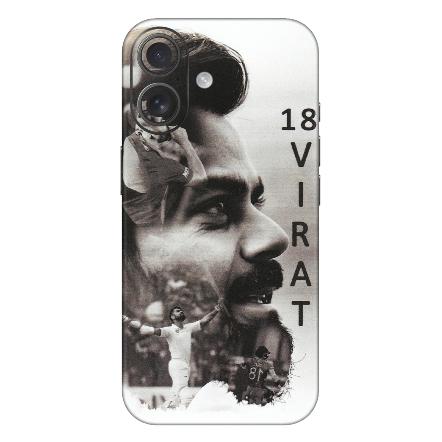 Apple iPhone Skins (All Models) - Virat Kohli Cricketer - Matte Finish (M-163) iPhone 16 Plus