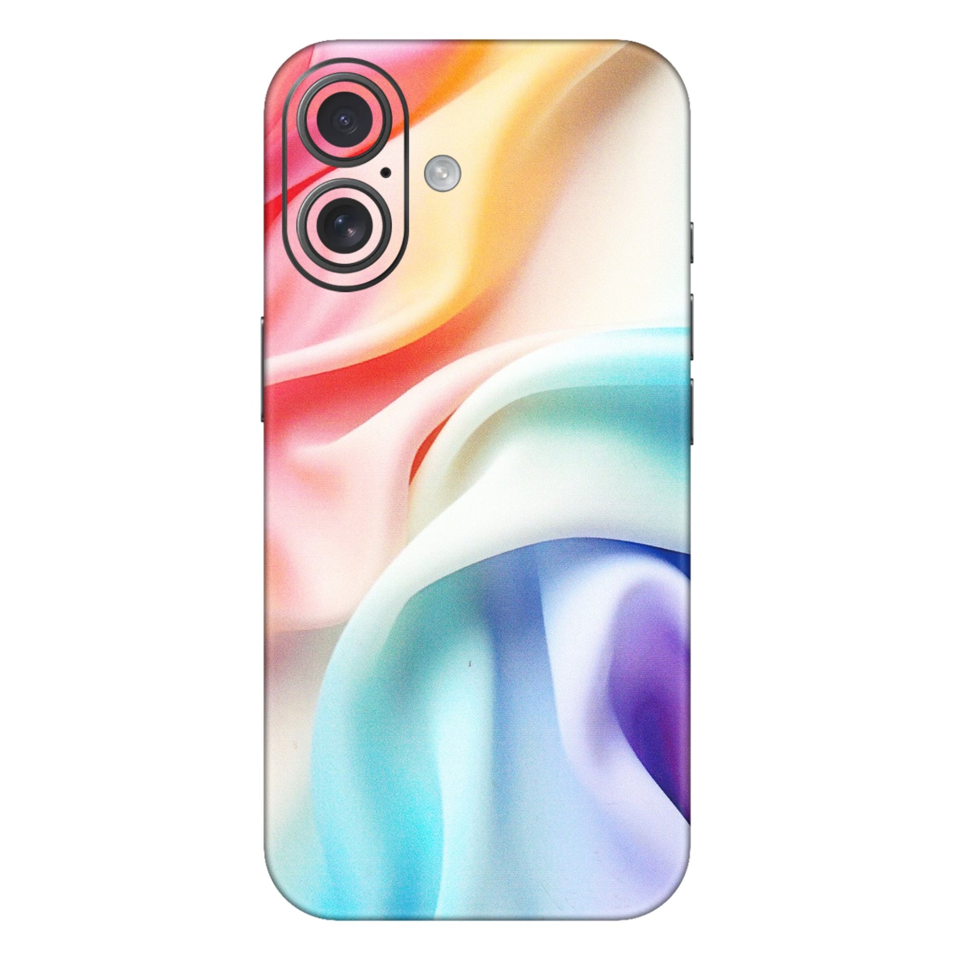 Apple iPhone Skins (All Models) - Colourful Silk Cloth - Matte Finish (M-165) iPhone 16 Plus