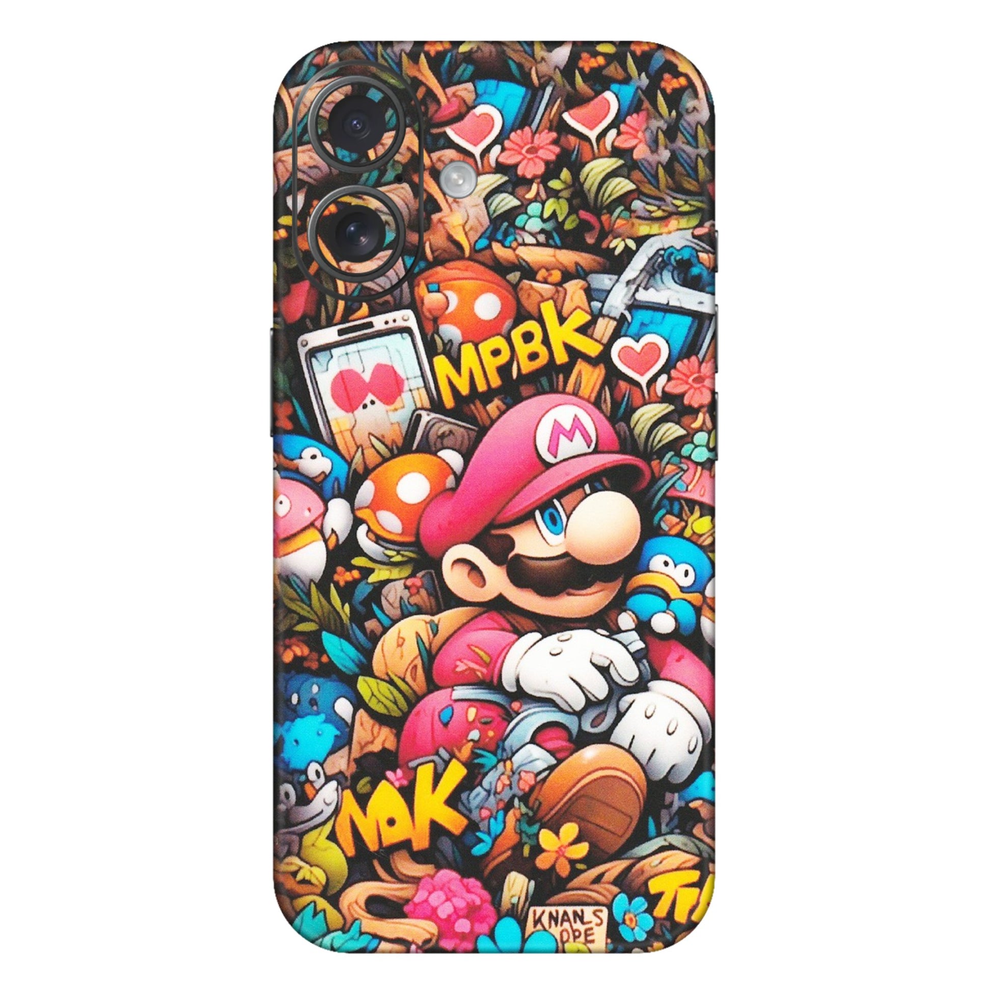Apple iPhone Skins (All Models) - Super Mario Bros Artistic - Matte Finish (M-173) iPhone 16 Plus
