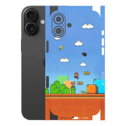 Apple iPhone Skins (All Models) - Mario Game Scene - Matte Finish (M-24) iPhone 16 Plus