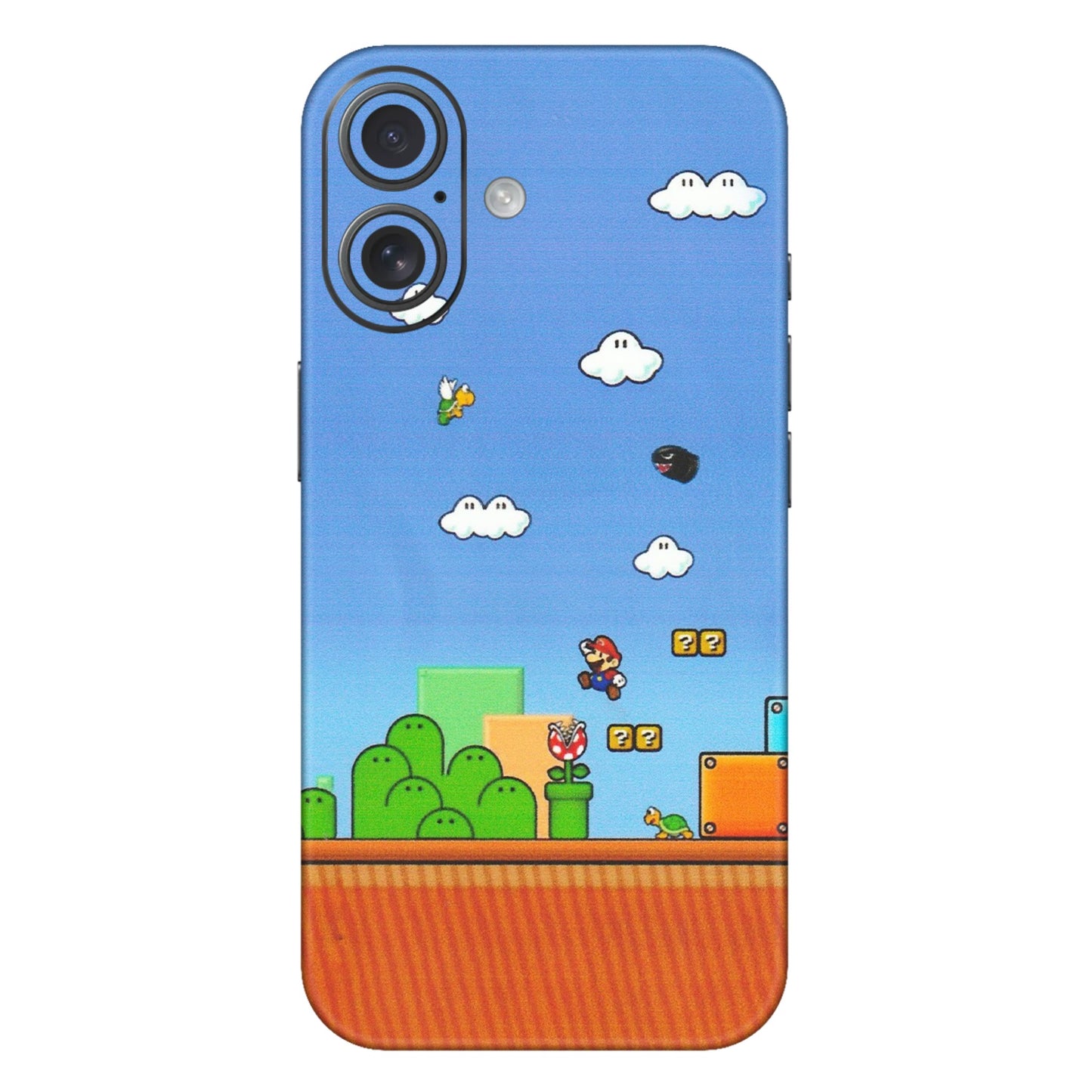 Apple iPhone Skins (All Models) - Mario Game Scene - Matte Finish (M-24) iPhone 16 Plus