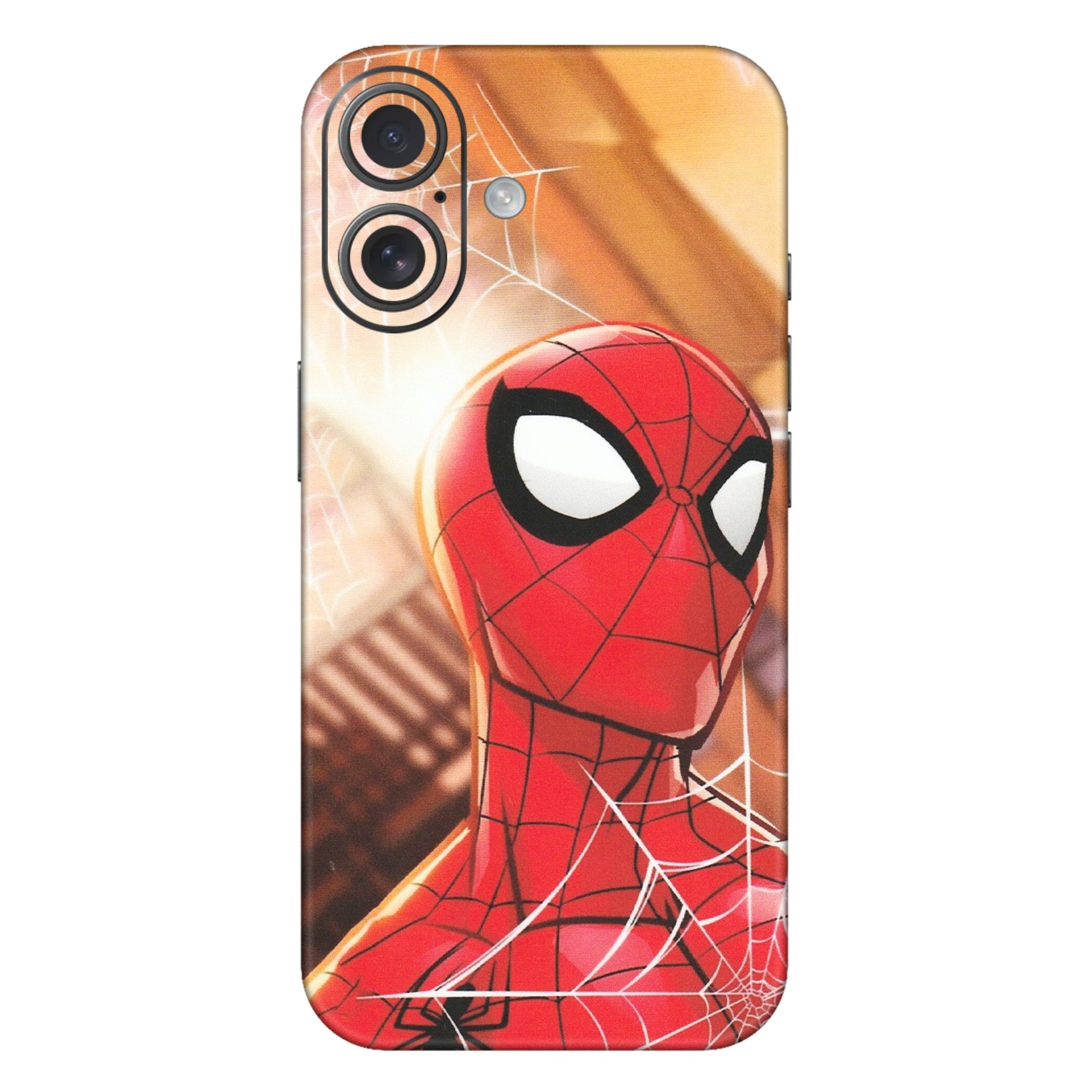 Apple iPhone Skins (All Models) - Spiderman Face New - Matte Finish (M-41) iPhone 16 Plus