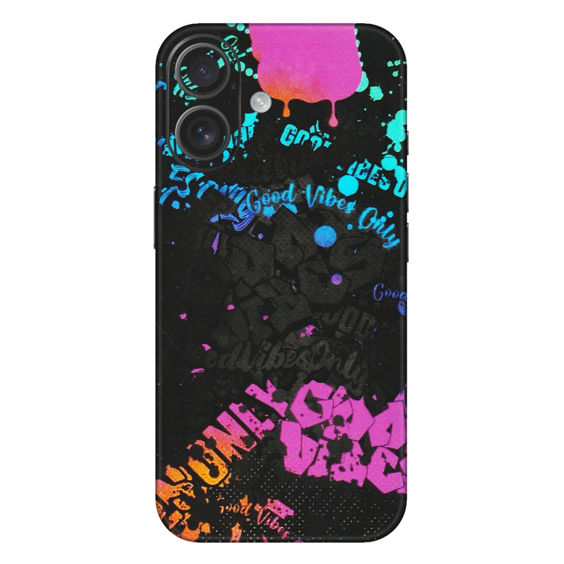 Apple iPhone Skins (All Models) - Majestic Black Vibes - Matte Finish (M-62) iPhone 16 Plus