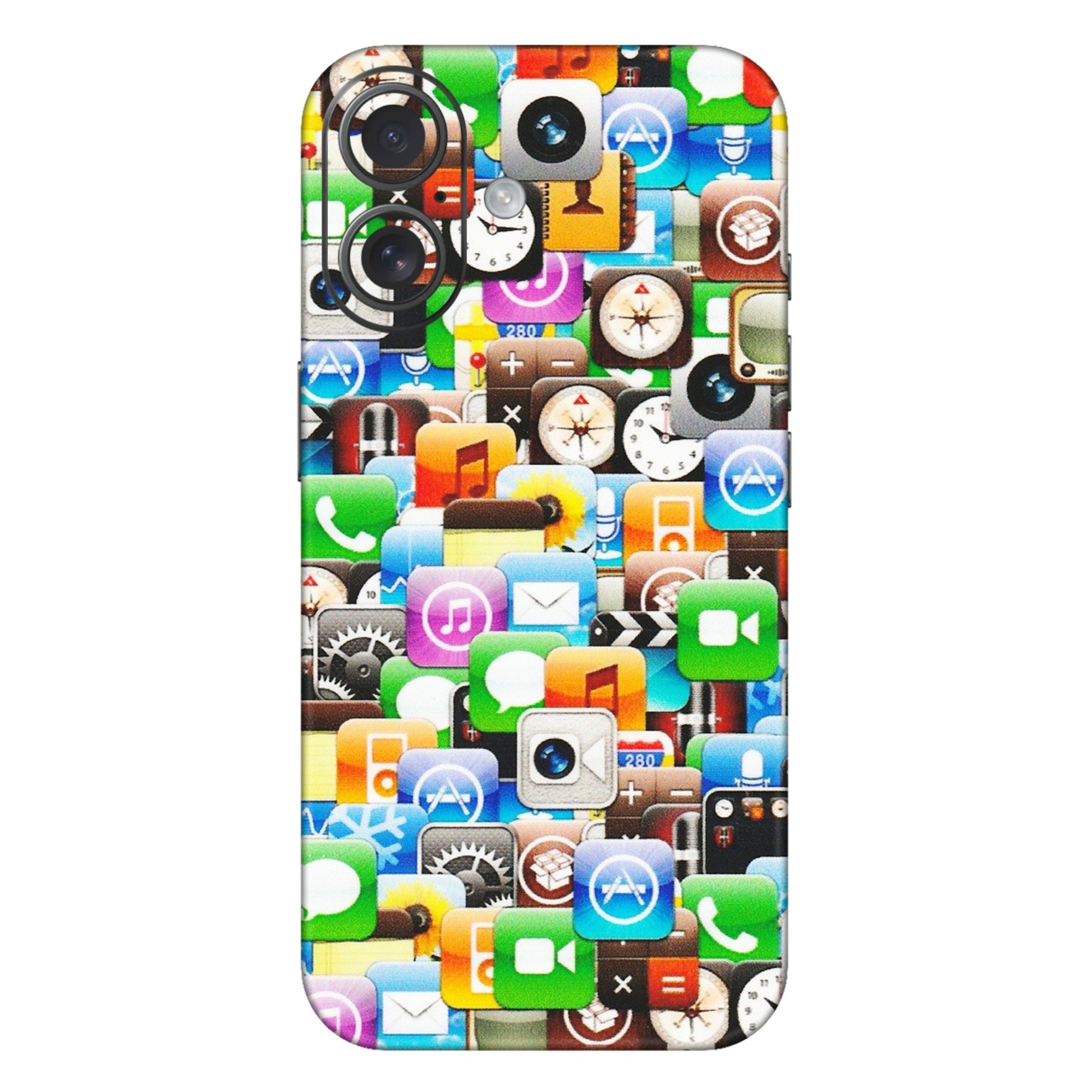 Apple iPhone Skins (All Models) - All Apple Icons - Matte Finish (M-93) iPhone 16 Plus