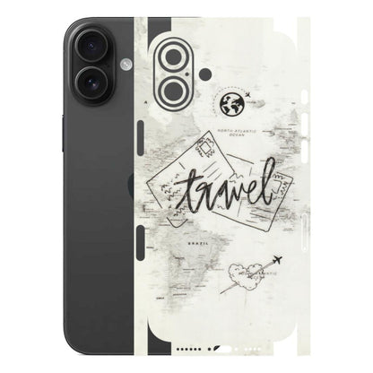 Apple iPhone Skins (All Models) - Travel Ticket - Transparent Finish (T-06) iPhone 16 Plus