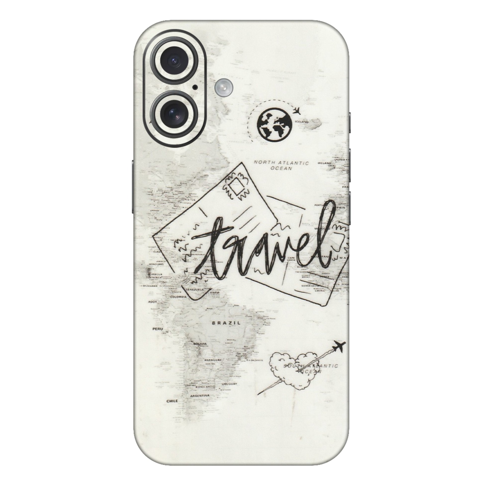 Apple iPhone Skins (All Models) - Travel Ticket - Transparent Finish (T-06) iPhone 16 Plus