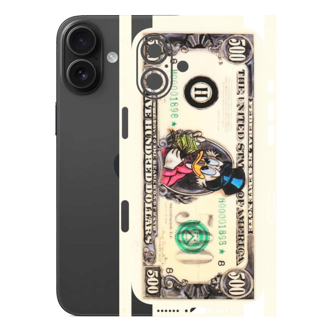 Apple iPhone Skins (All Models) - Five Hundred Dollar Duck - Transparent Finish (T-15) iPhone 16 Plus