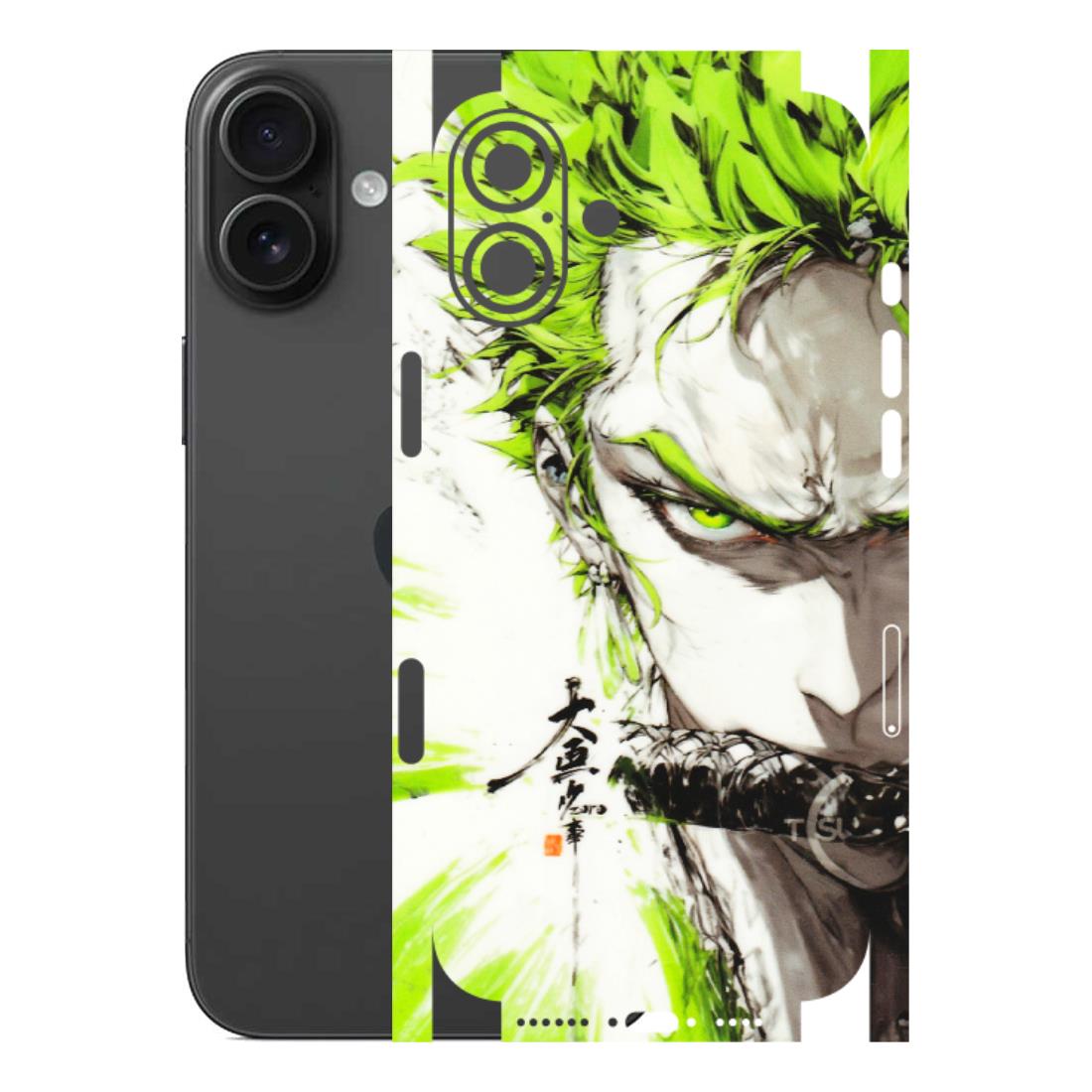 Apple iPhone Skins (All Models) - Roro Taku Anime - Transparent Finish (T-18) iPhone 16 Plus