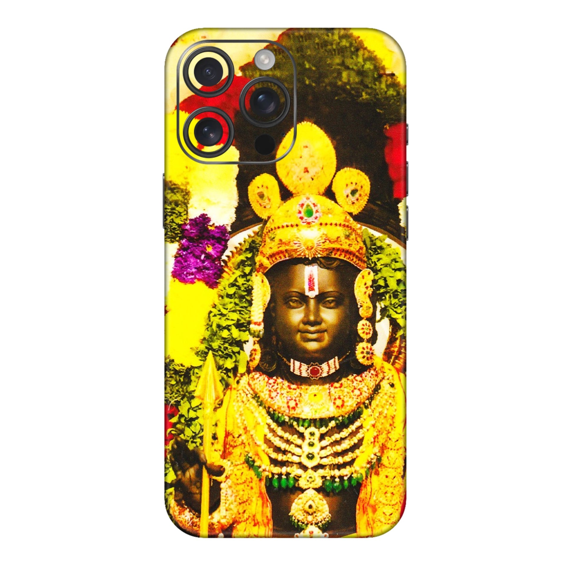 Apple iPhone Skins (All Models) - Ram Lalla Ayodhya - 3D Embossed Finish (L-103) iPhone 16 pro