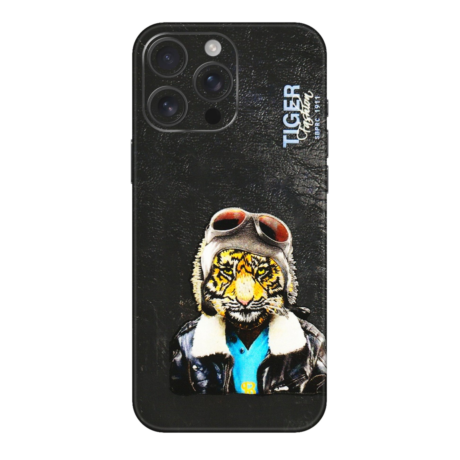Apple iPhone Skins (All Models) - Rider Tiger - 3D Embossed Finish (L-113) iPhone 16 pro