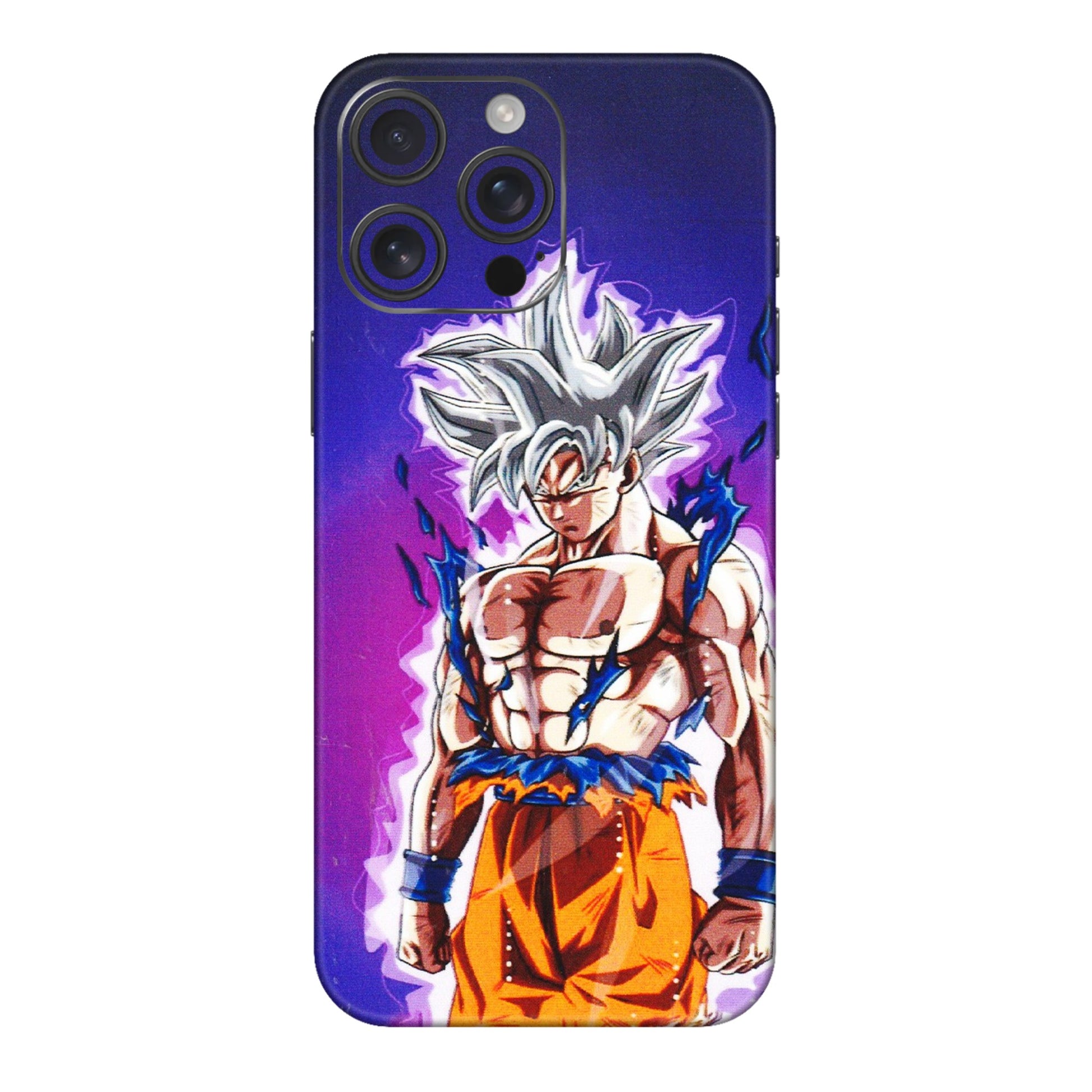 Apple iPhone Skins (All Models) - Goku Purple Anime - 3D Embossed Finish (L-147) iPhone 16 pro