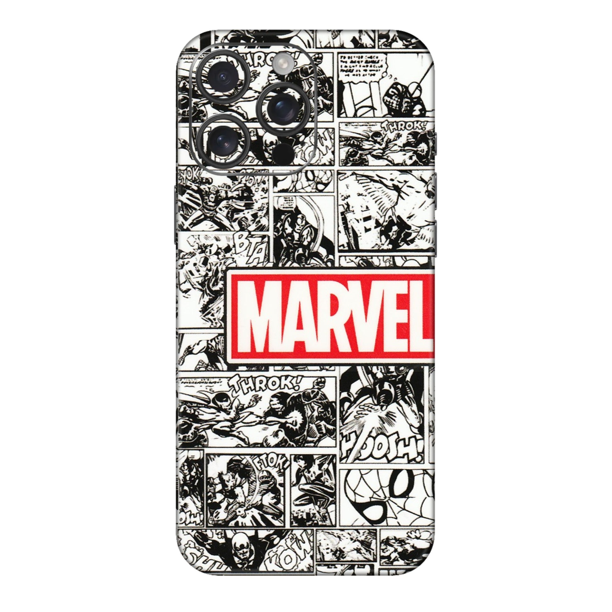 Apple iPhone Skins (All Models) - Marvel Comic - 3D Embossed Finish (L-171) iPhone 16 pro