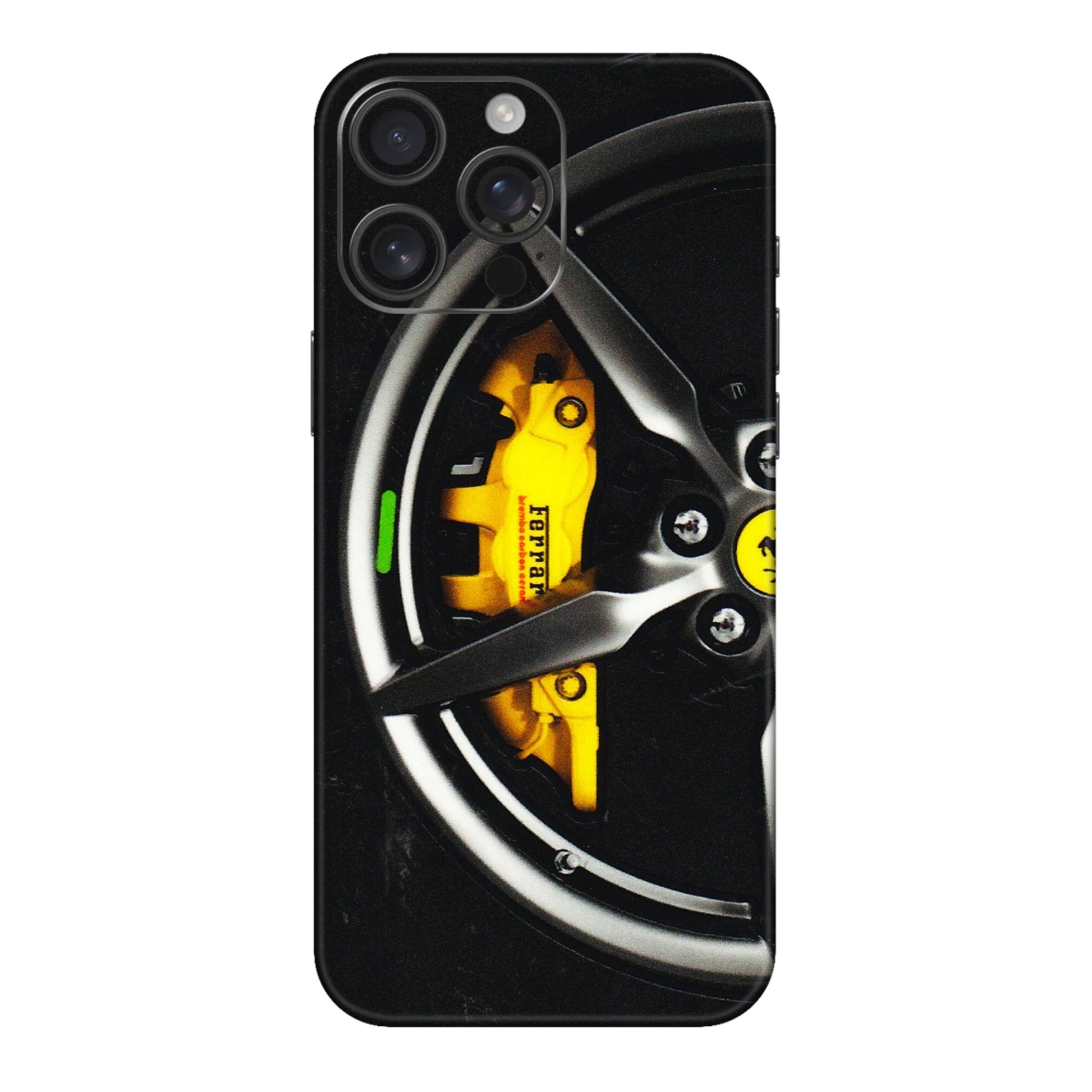 Apple iPhone Skins (All Models) - Ferrari Wheel Alloy - 3D Embossed Finish (L-173) iPhone 16 pro
