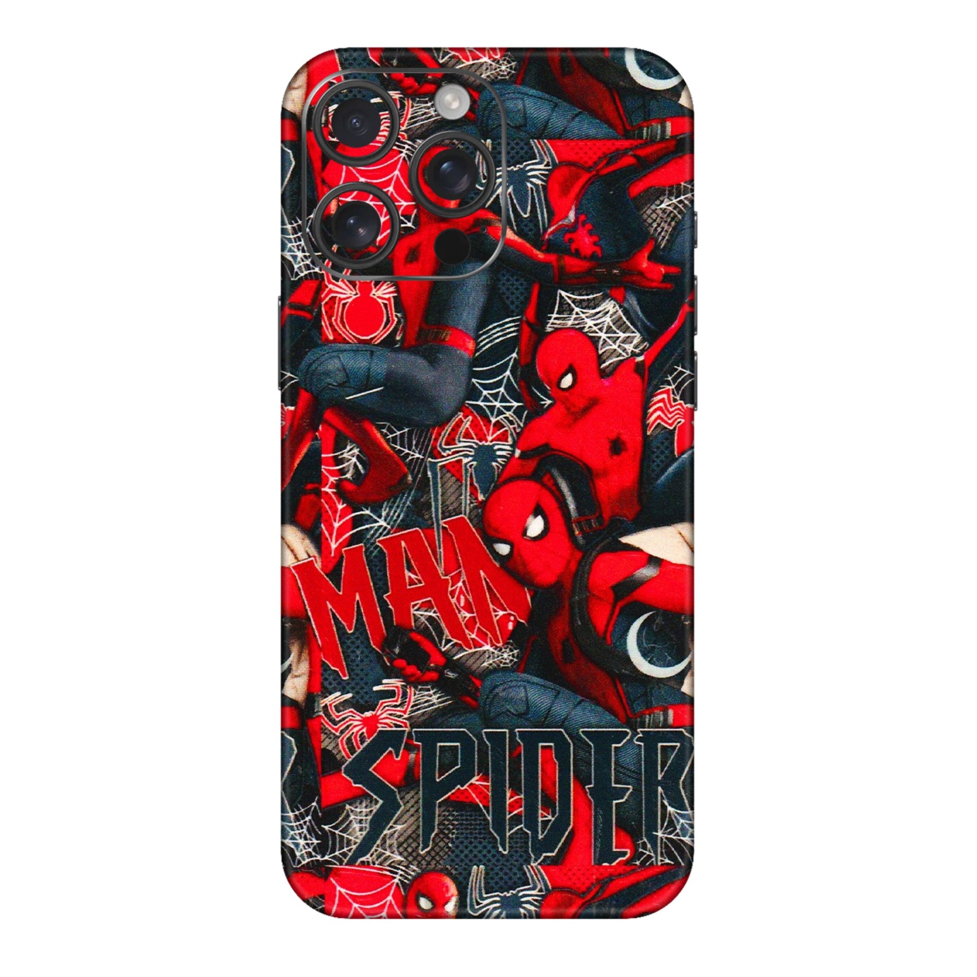 Apple iPhone Skins (All Models) - SpiderMan Cool - 3D Embossed Finish (L-188) iPhone 16 pro