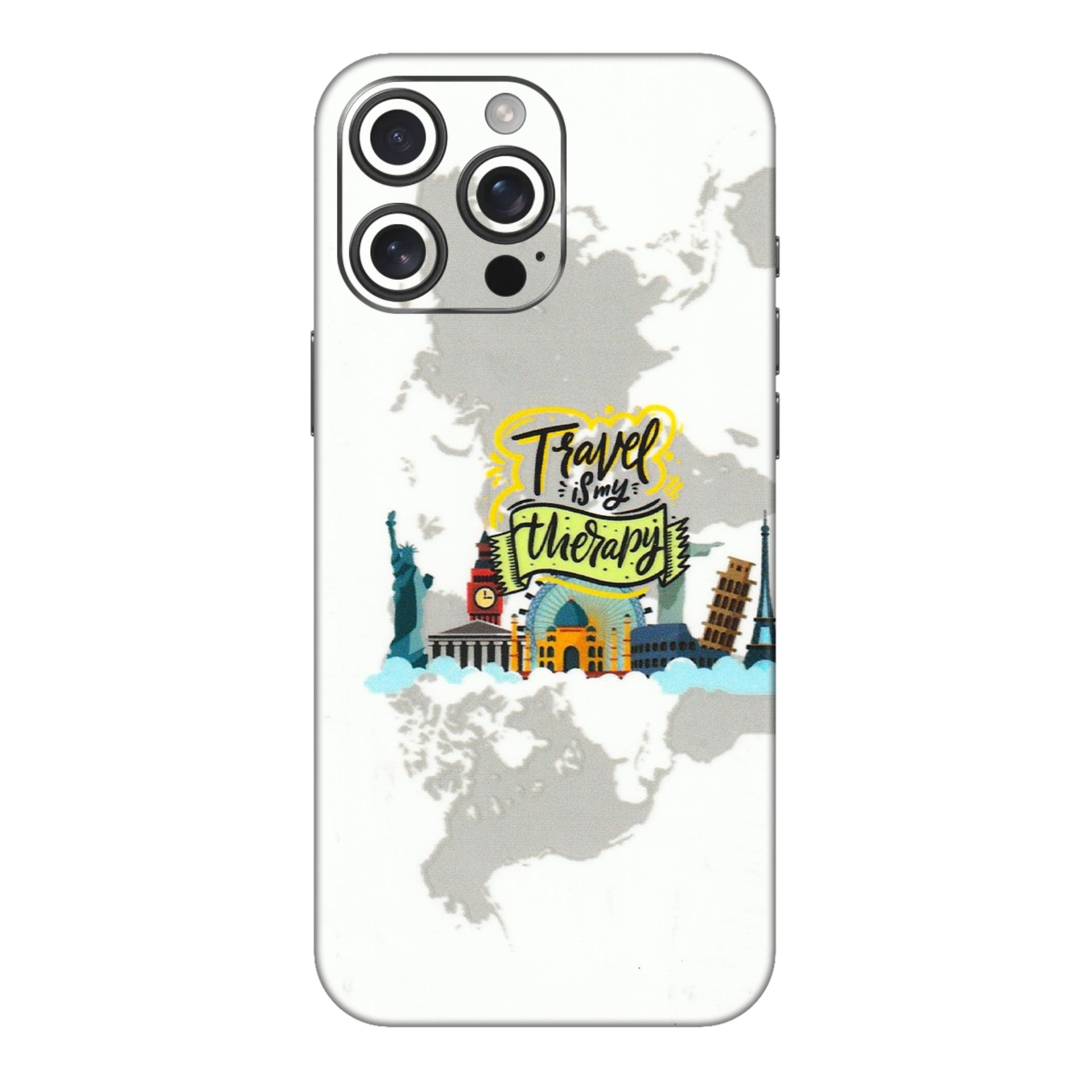 Apple iPhone Skins (All Models) - Travel Therapy - 3D Embossed Finish (L-199) iPhone 16 pro