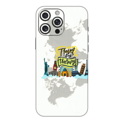 Apple iPhone Skins (All Models) - Travel Therapy - 3D Embossed Finish (L-199) iPhone 16 pro