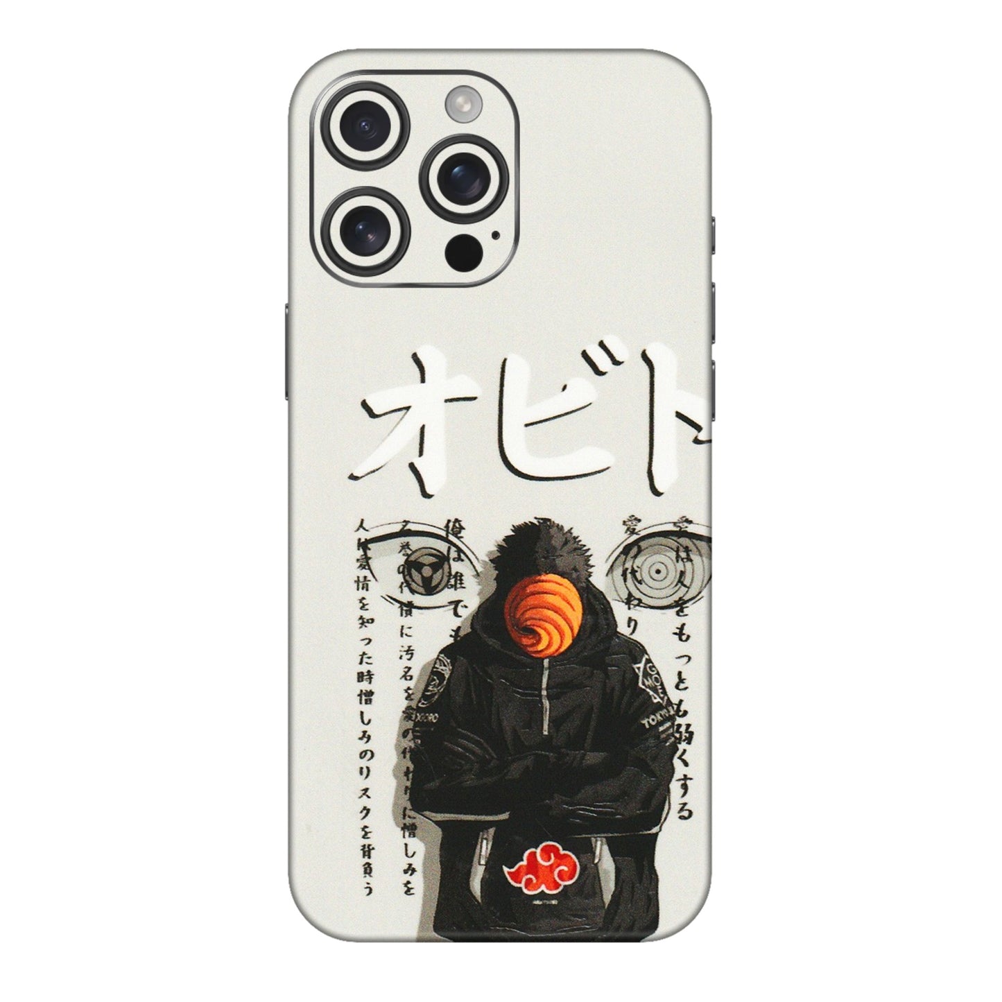 Apple iPhone Skins (All Models) - Obito Anime Eye - 3D Embossed Finish (L-19) iPhone 16 pro