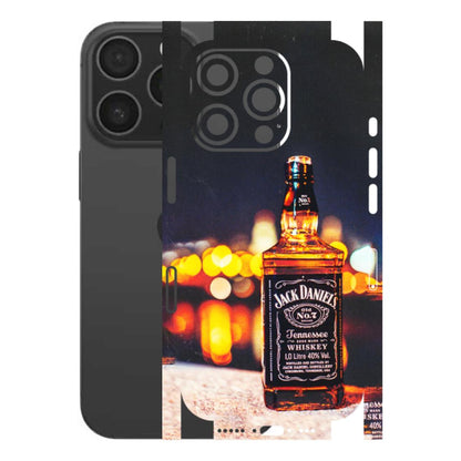 Apple iPhone Skins (All Models) - JD Whiskey Bottle - 3D Embossed Finish (L-20) iPhone 16 pro
