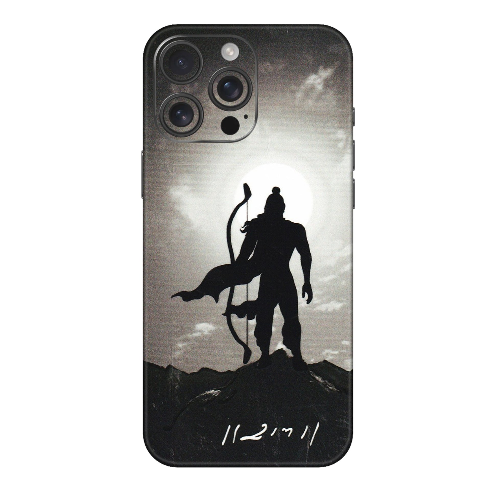 Apple iPhone Skins (All Models) - Jai Siya Ram - 3D Embossed Finish (L-200) iPhone 16 pro