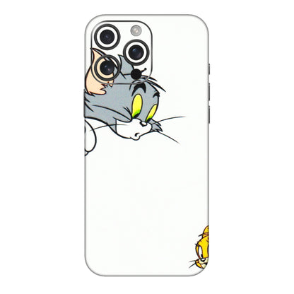 Apple iPhone Skins (All Models) - Cute Tom And Jerry - 3D Embossed Finish (L-220) iPhone 16 pro