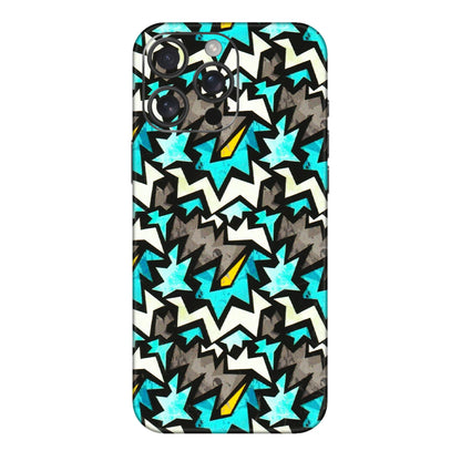 Apple iPhone Skins (All Models) - Funky Zig Zag - 3D Embossed Finish (L-223) iPhone 16 pro
