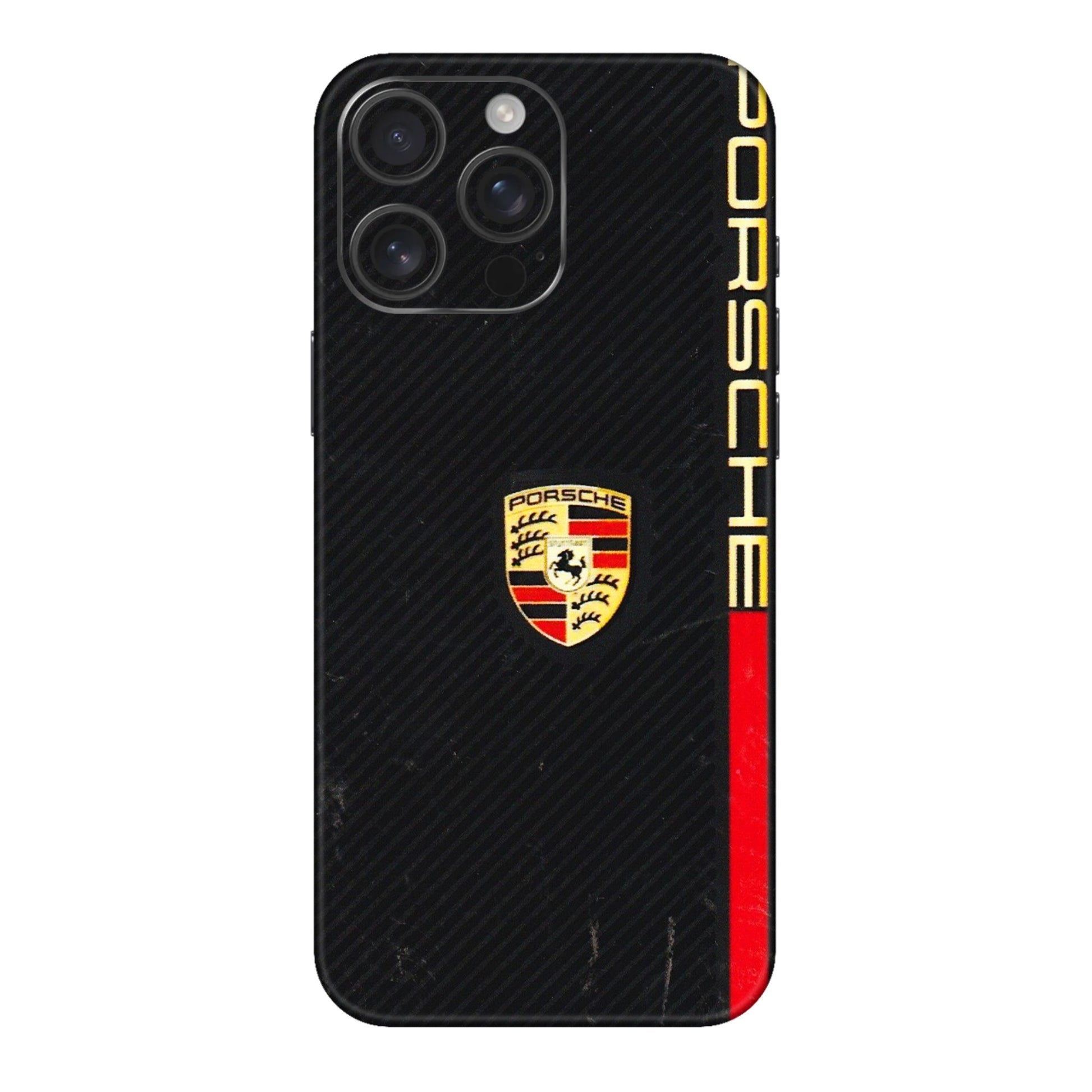 Apple iPhone Skins (All Models) - Premium Porsche - 3D Embossed Finish (L-225) iPhone 16 pro