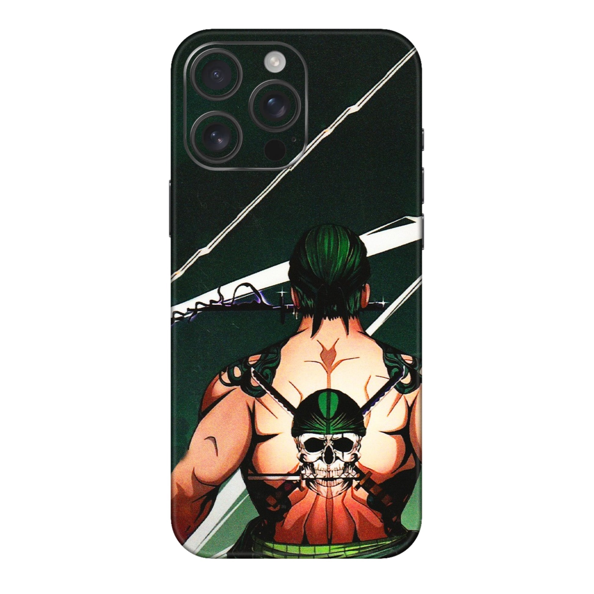 Apple iPhone Skins (All Models) - Zoro Anime - 3D Embossed Finish (L-23) iPhone 16 pro