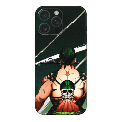 Apple iPhone Skins (All Models) - Zoro Anime - 3D Embossed Finish (L-23) iPhone 16 pro