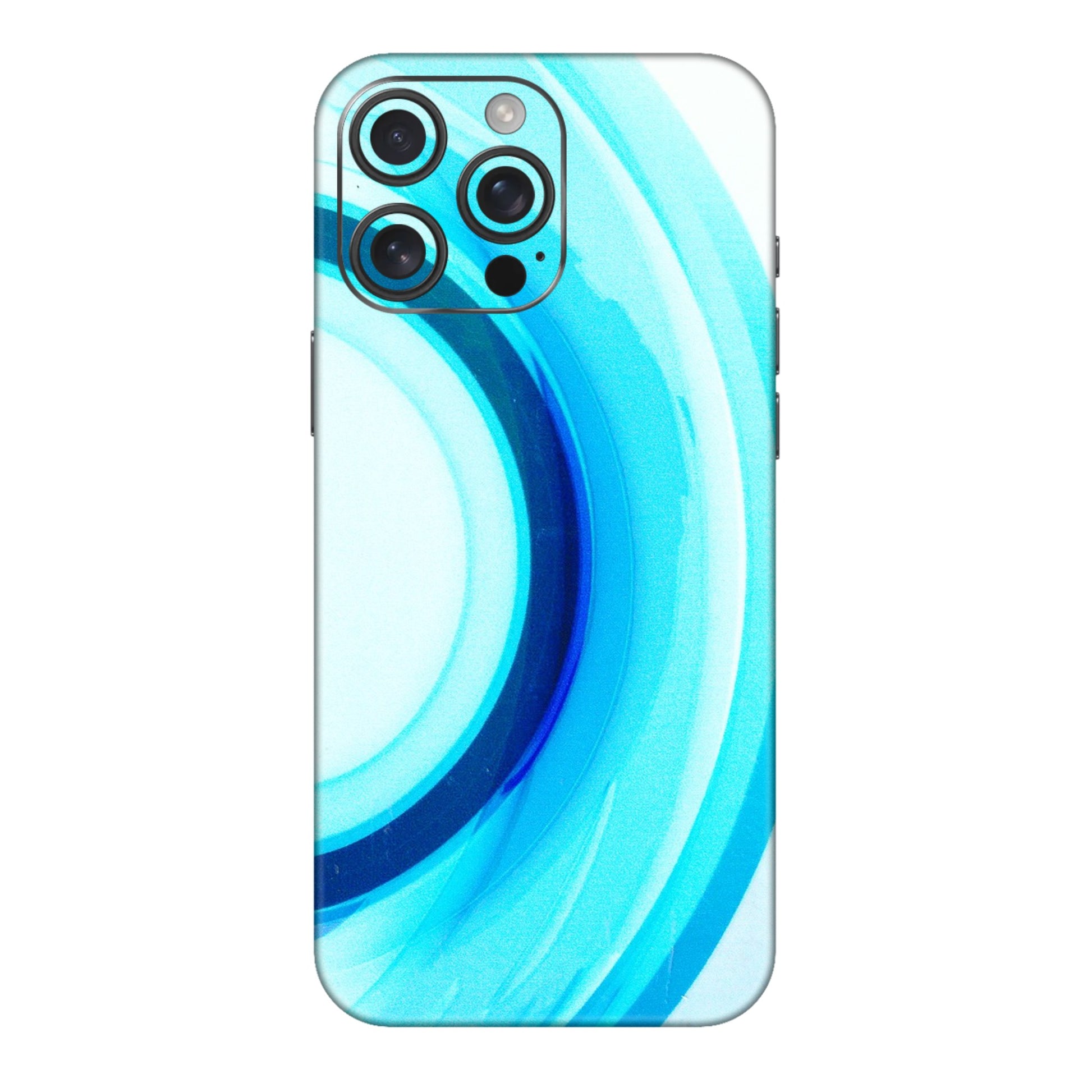Apple iPhone Skins (All Models) - The Blue Curve - 3D Embossed Finish (L-244) iPhone 16 pro