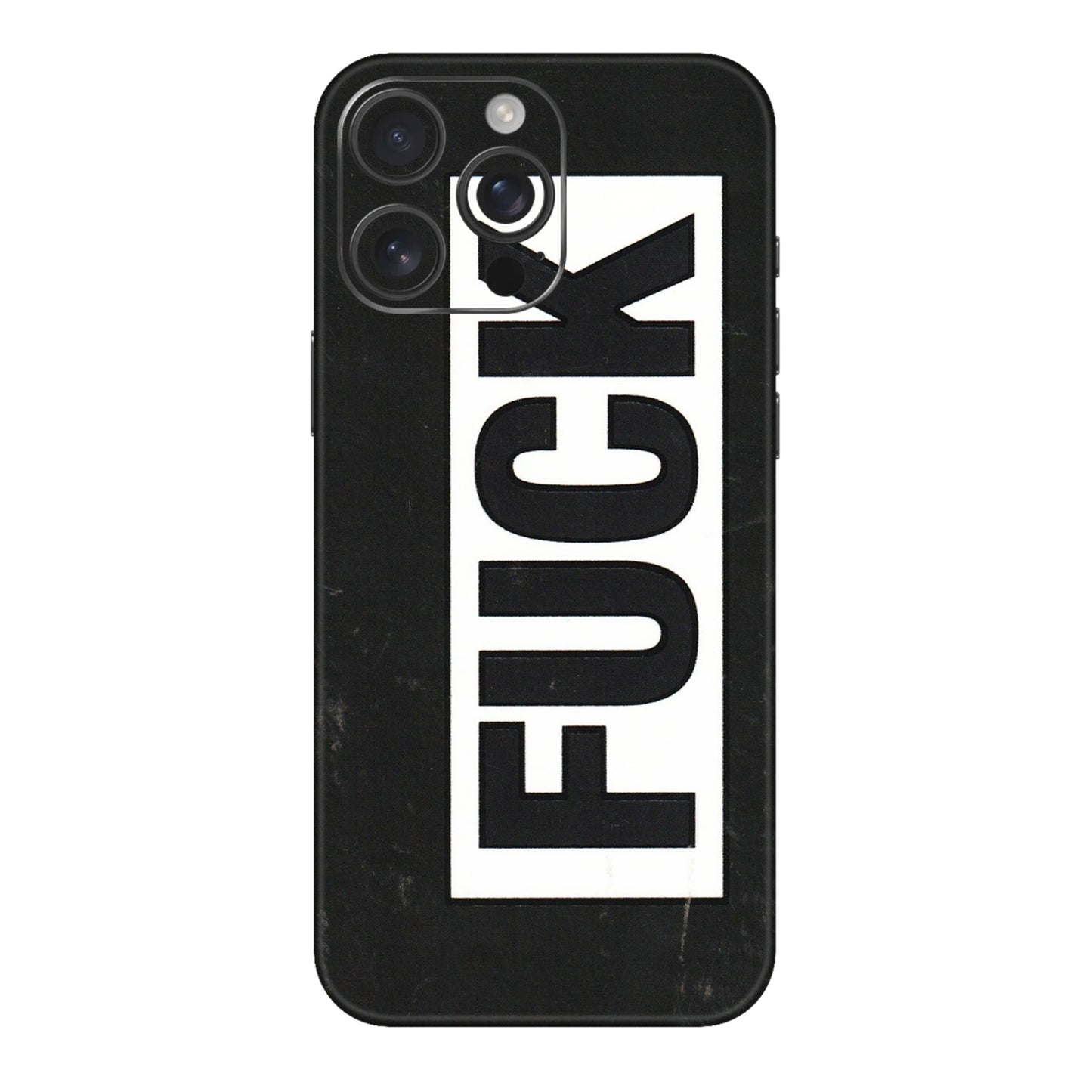 Apple iPhone Skins (All Models) - The F Word - 3D Embossed Finish (L-255) iPhone 16 pro