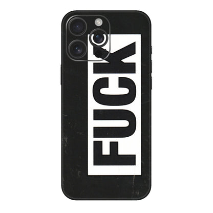 Apple iPhone Skins (All Models) - The F Word - 3D Embossed Finish (L-255) iPhone 16 pro
