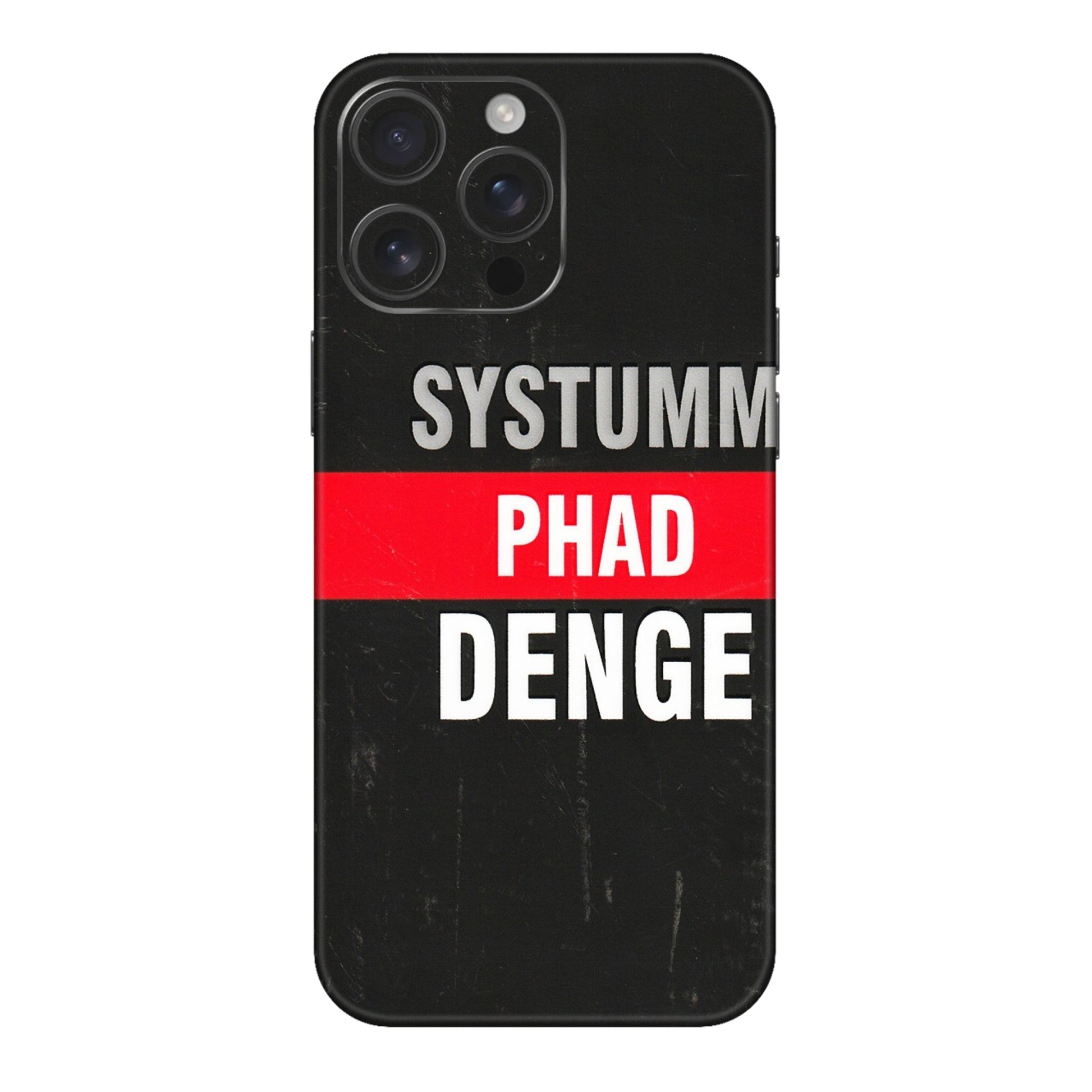 Apple iPhone Skins (All Models) - Systumm Phad Denge - 3D Embossed Finish (L-278) iPhone 16 pro