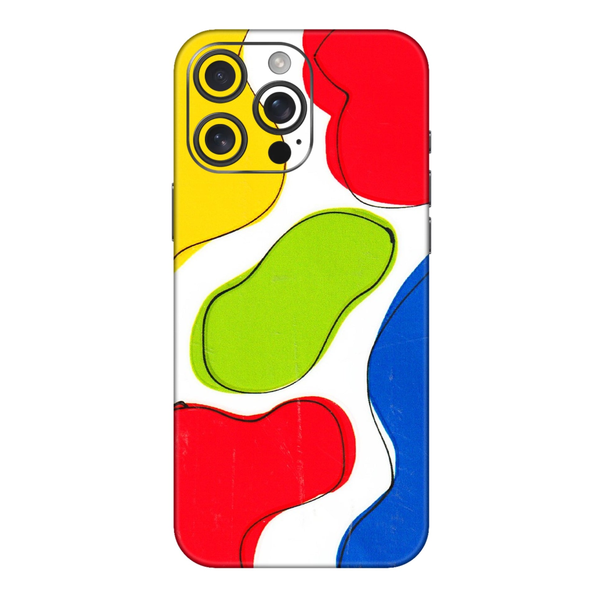 Apple iPhone Skins (All Models) - RGB Colour Paint - 3D Embossed Finish (L-284) iPhone 16 pro