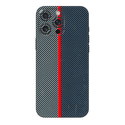 Apple iPhone Skins (All Models) - Blue Sober Lines - 3D Embossed Finish (L-305) iPhone 16 pro