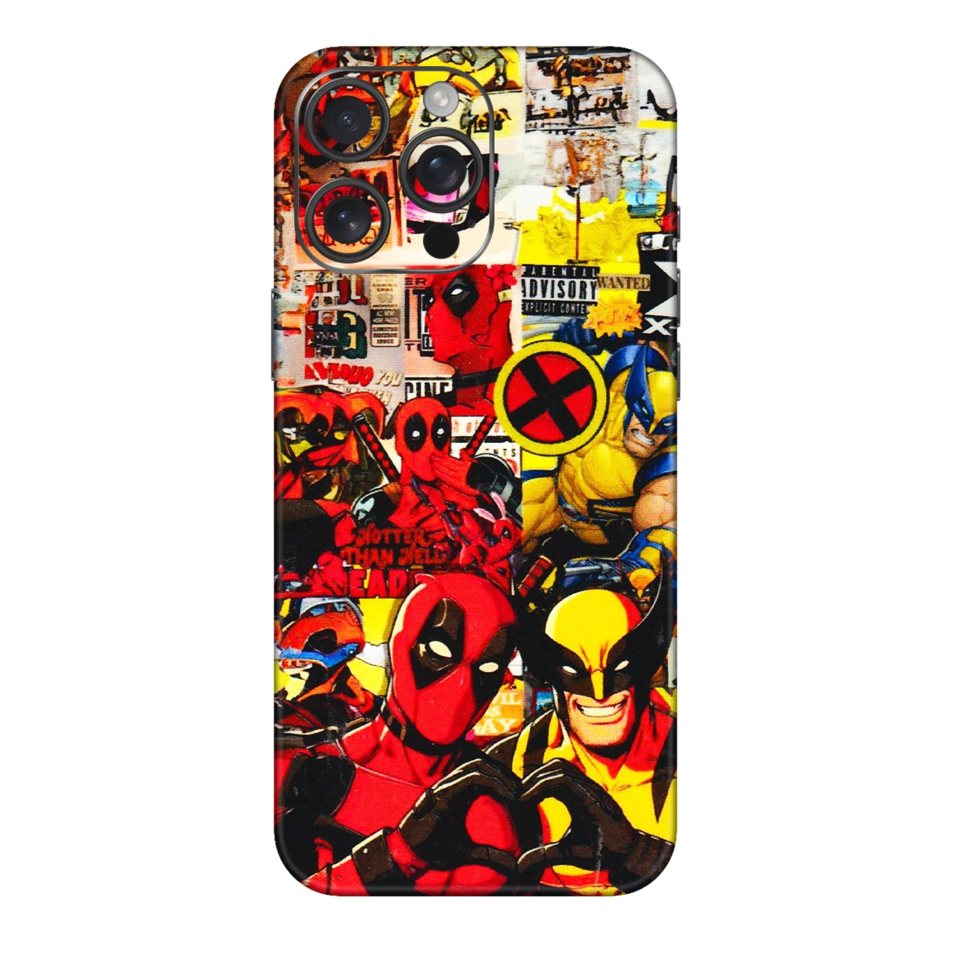 Apple iPhone Skins (All Models) - Spidy Wolverine - 3D Embossed Finish (L-310) iPhone 16 pro