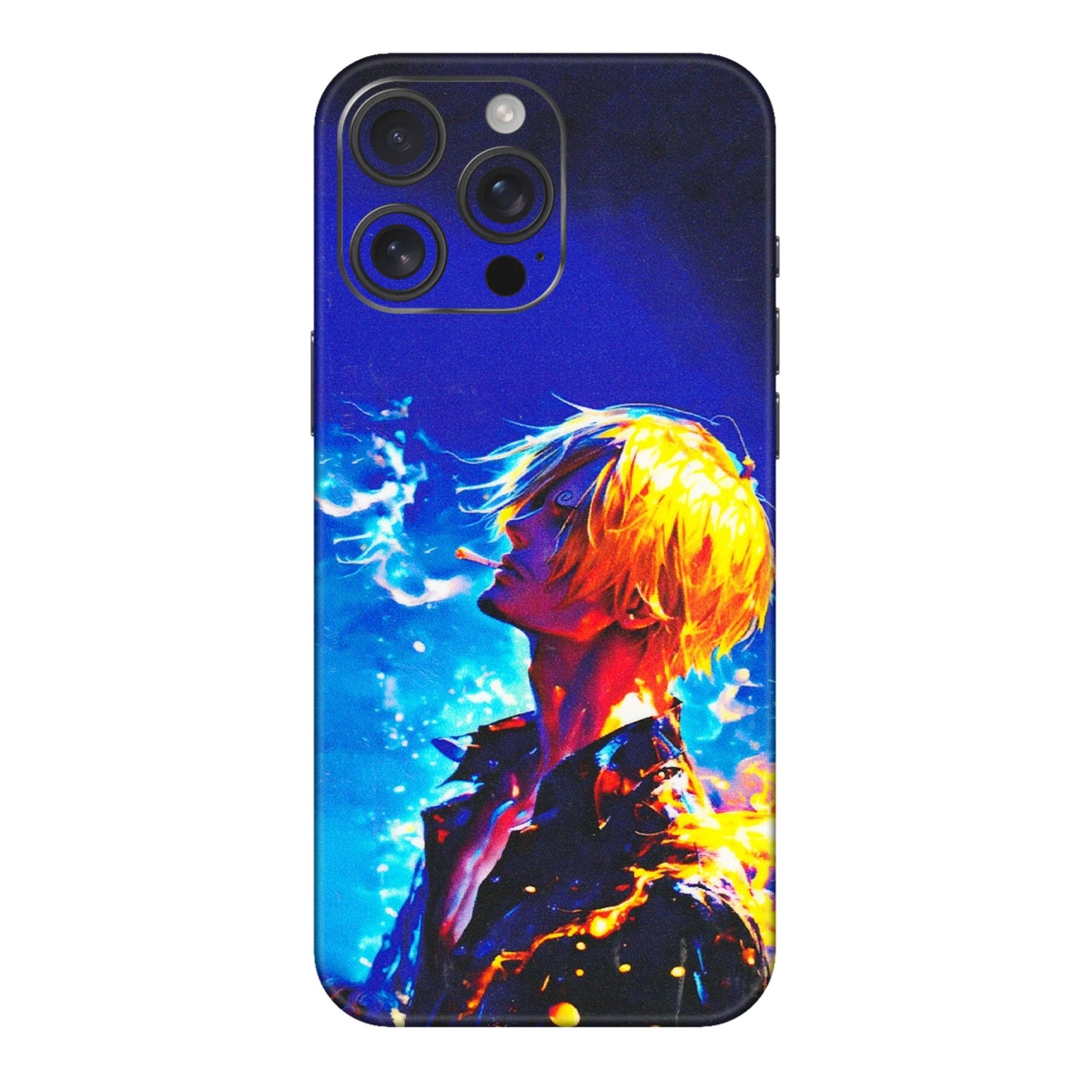 Apple iPhone Skins (All Models) - Sanji Vinsmoke One Piece - 3D Embossed Finish (L-319) iPhone 16 pro