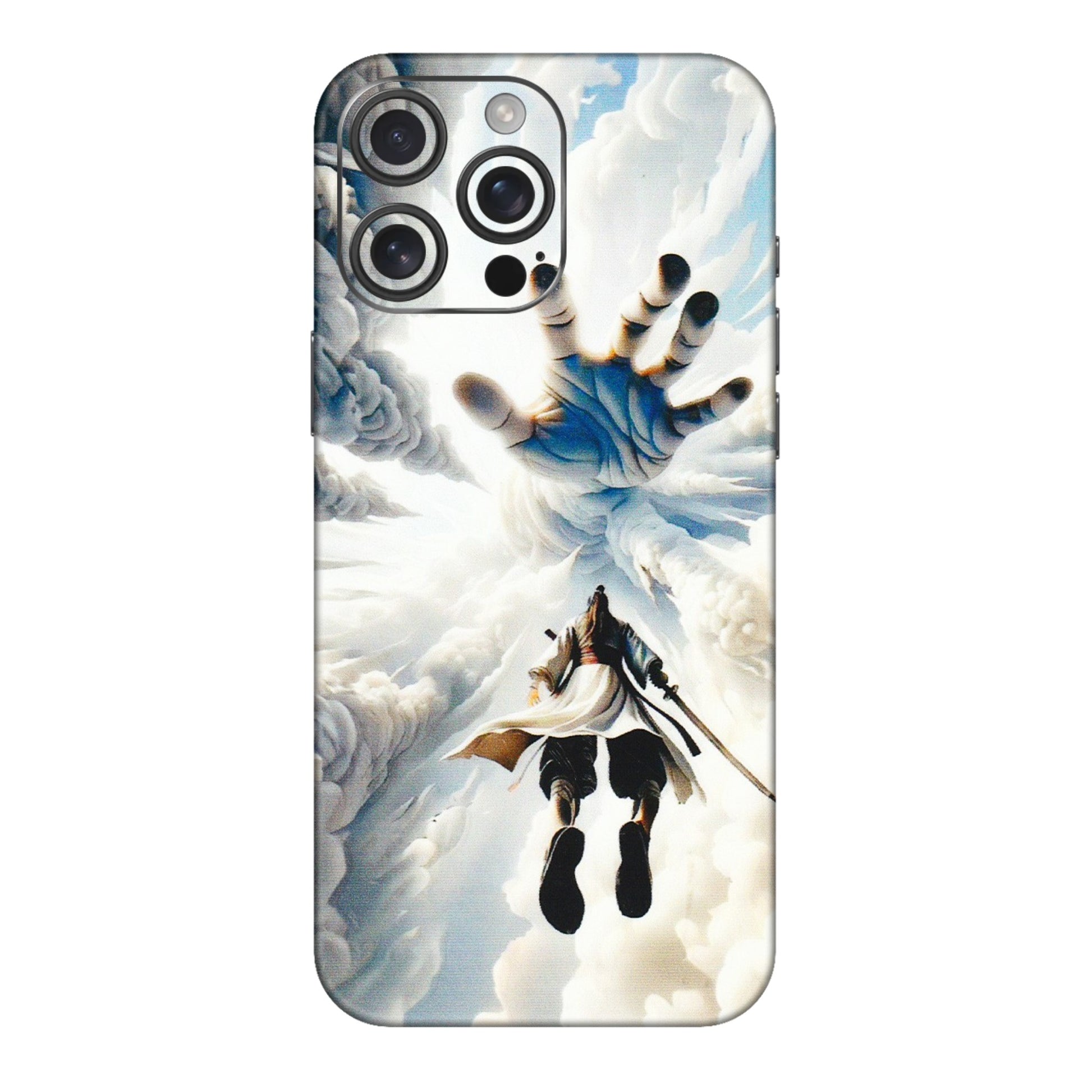 Apple iPhone Skins (All Models) - Big Hand With Monkey King - 3D Embossed Finish (L-323) iPhone 16 pro