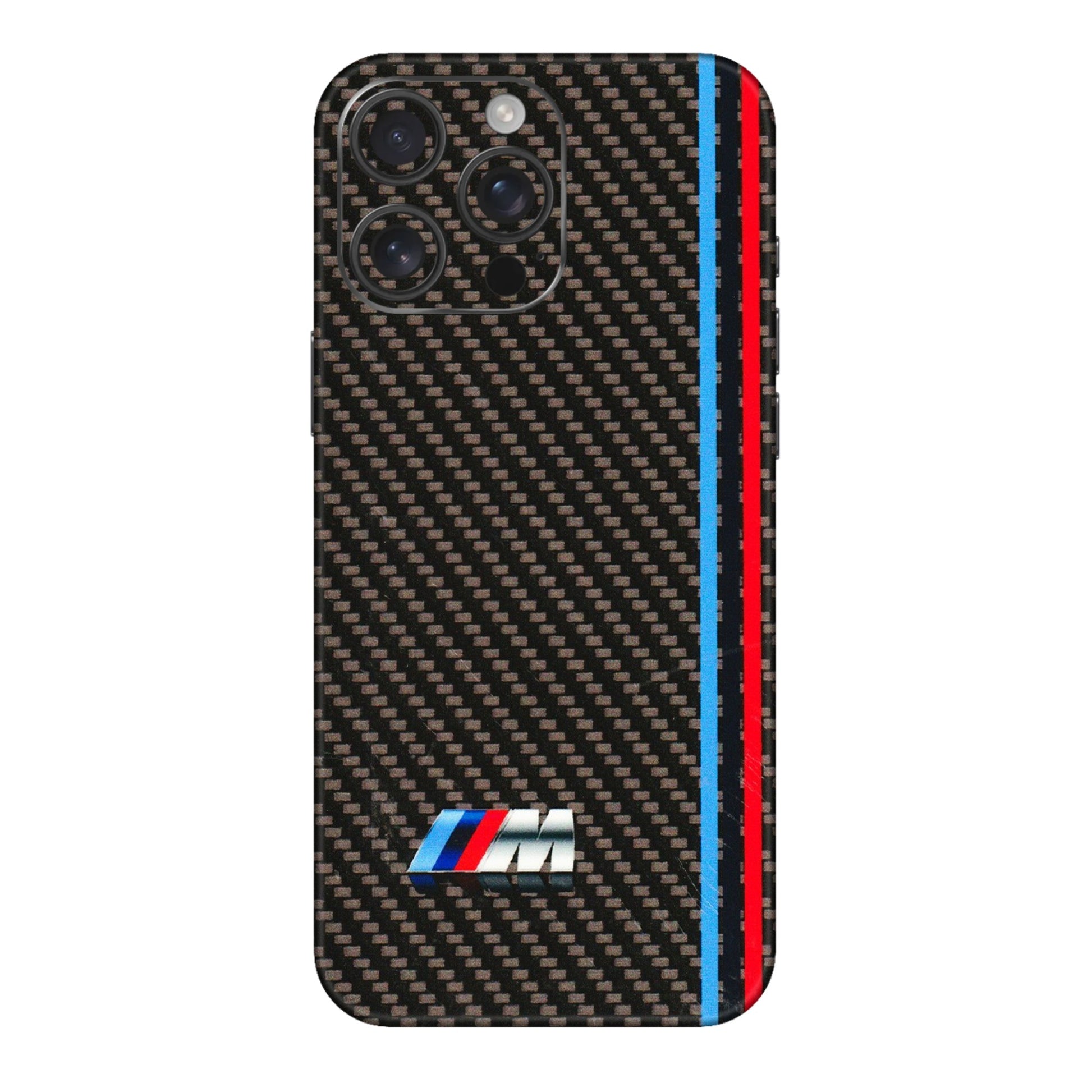 Apple iPhone Skins (All Models) - BM Carbon Fiber Feels - 3D Embossed Finish (L-38) iPhone 16 pro