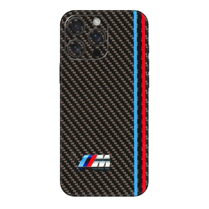 Apple iPhone Skins (All Models) - BM Carbon Fiber Feels - 3D Embossed Finish (L-38) iPhone 16 pro